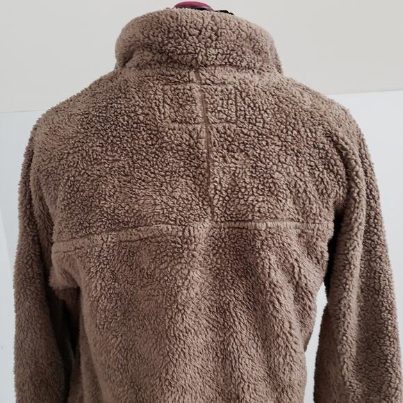 True Grit Sherpa Collared Soft Quarter Zip Front Pullover Long Sleeves Jacket - Picture 8 of 11